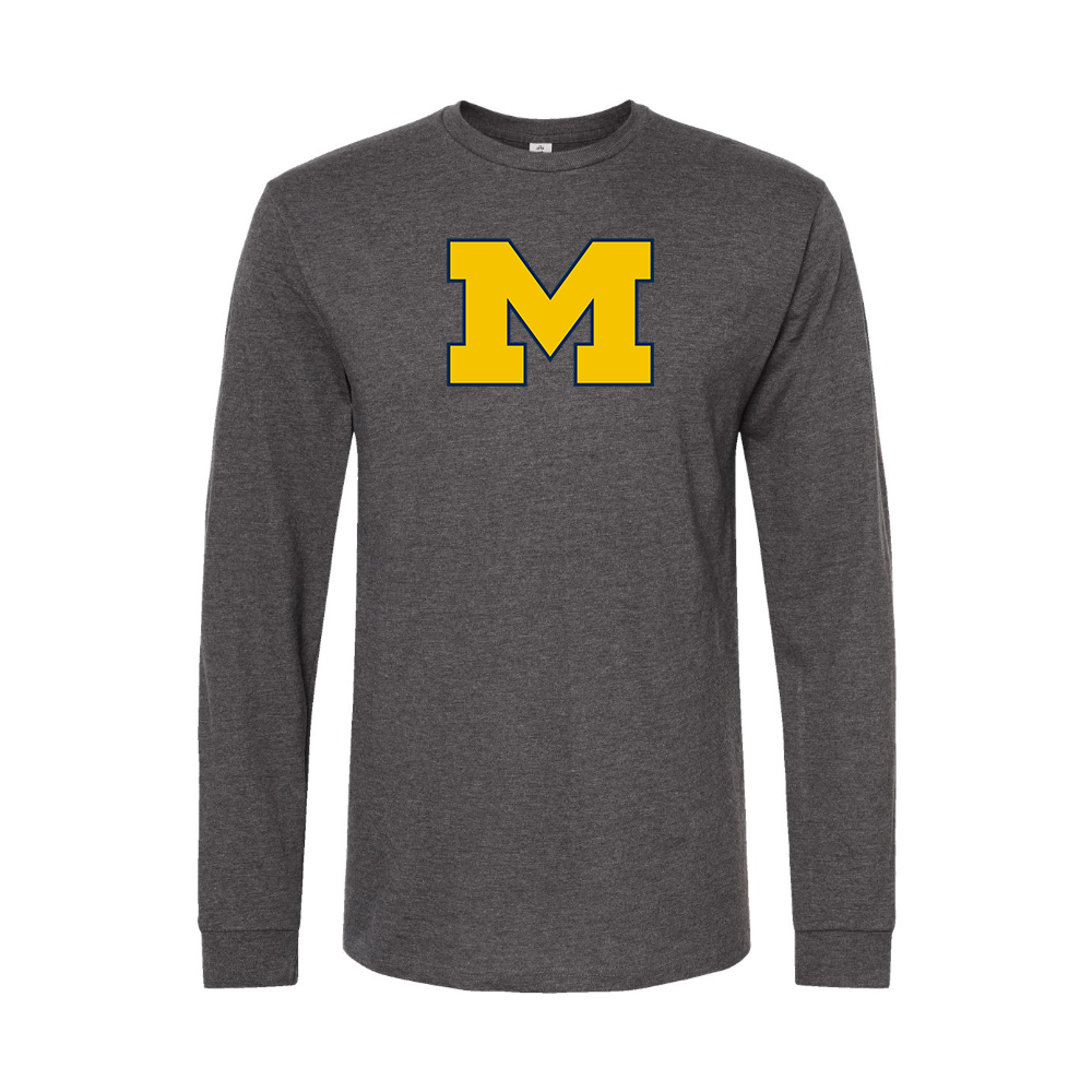 Men's Michigan Wolverines Logo Long Sleeve T-Shirt