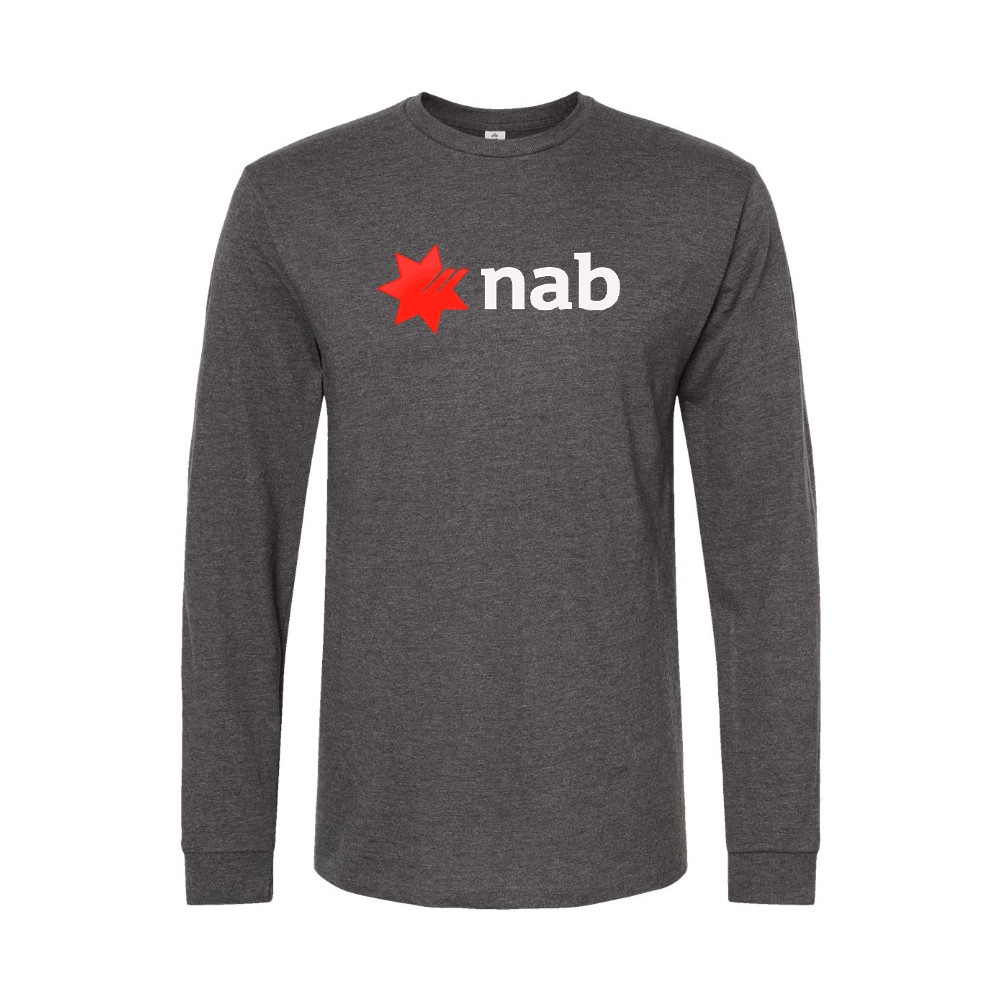 Men's NAB (National Australia Bank) Logo Long Sleeve T-Shirt
