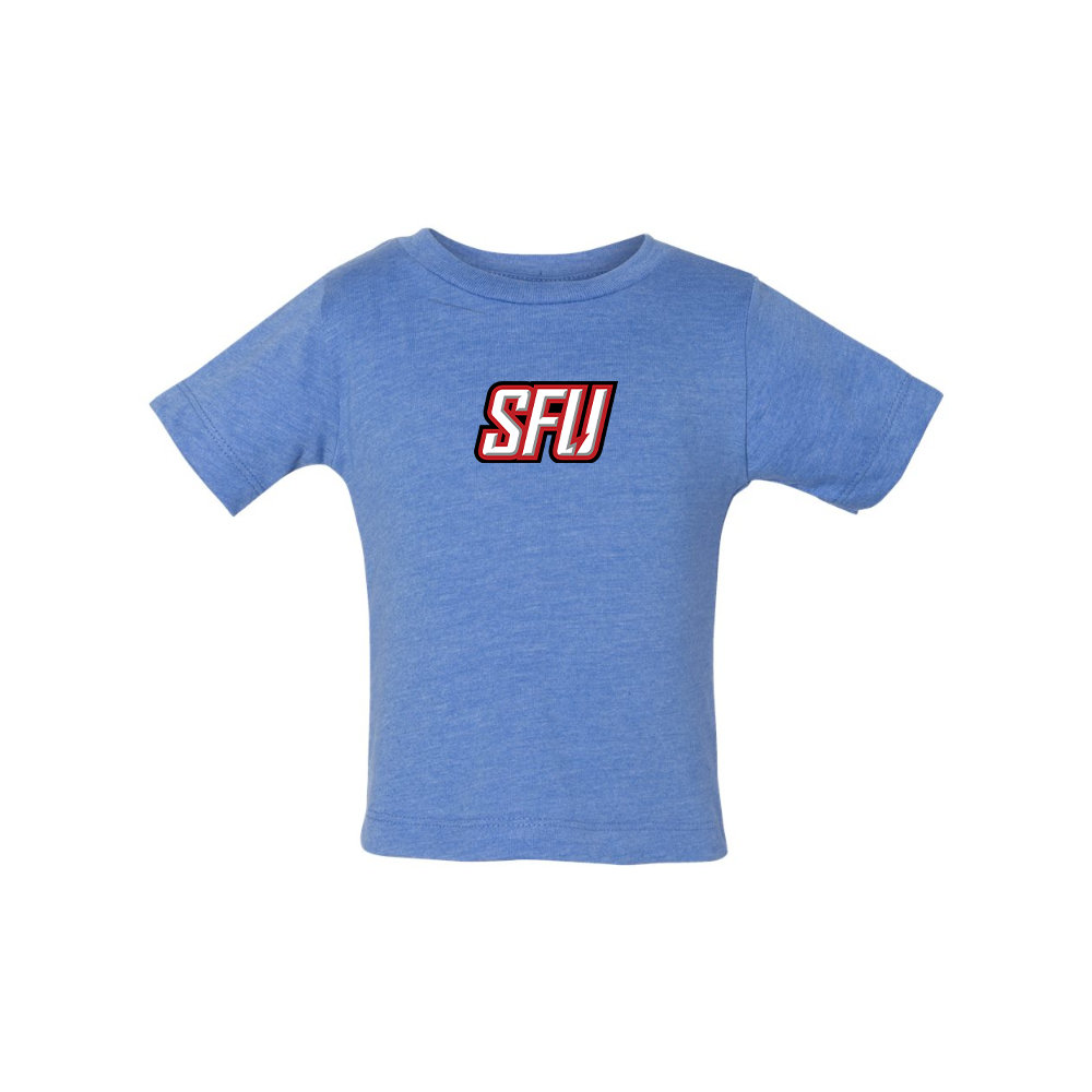 Saint Francis Red Flash Logo BELLA CANVAS Infant Jersey Tee