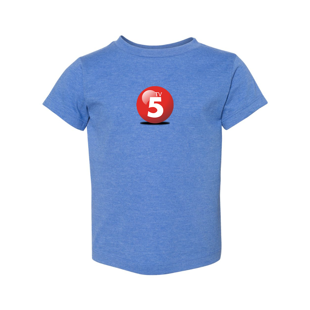 ABC TV5 Logo BELLA  CANVAS Toddler Jersey Tee