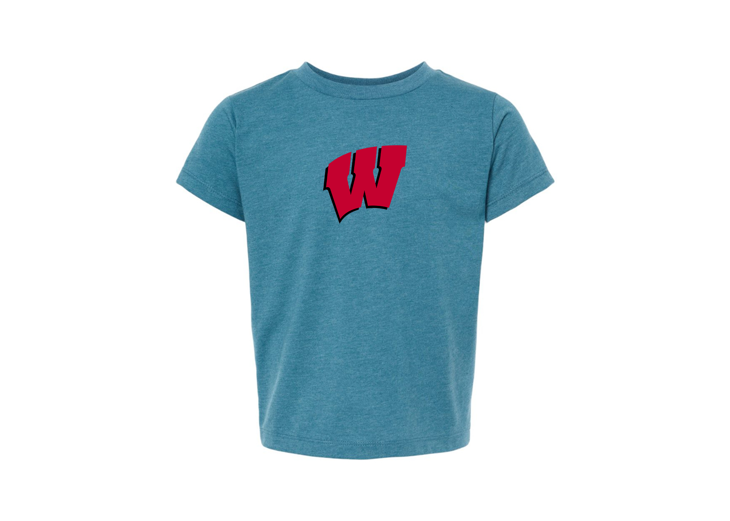 Wisconsin Badgers BELLA  CANVAS Toddler Jersey Tee