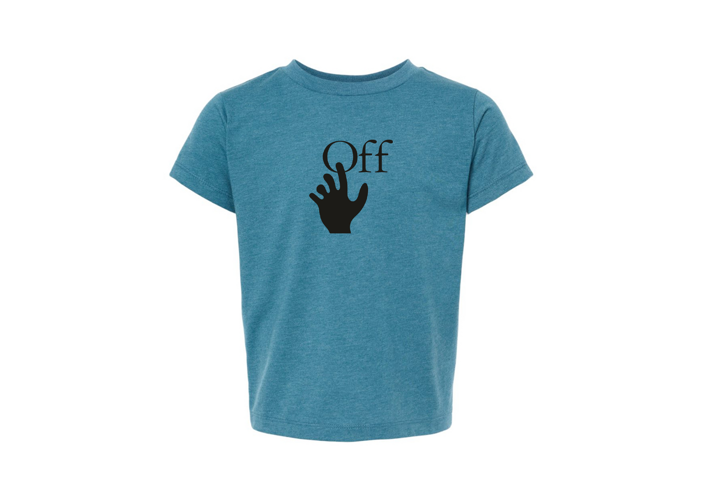 Off-White Hand BELLA  CANVAS Toddler Jersey Tee