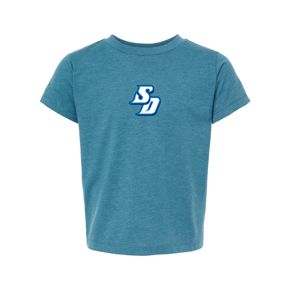 San Diego Toreros Logo BELLA  CANVAS Toddler Jersey Tee