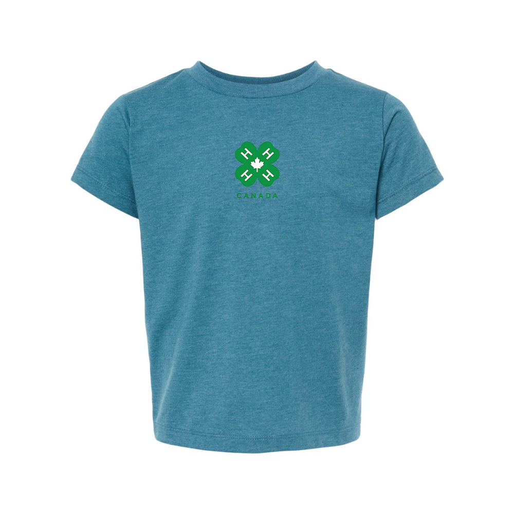 4H Canada Logo BELLA  CANVAS Toddler Jersey Tee