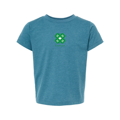 4H Canada Logo BELLA  CANVAS Toddler Jersey Tee