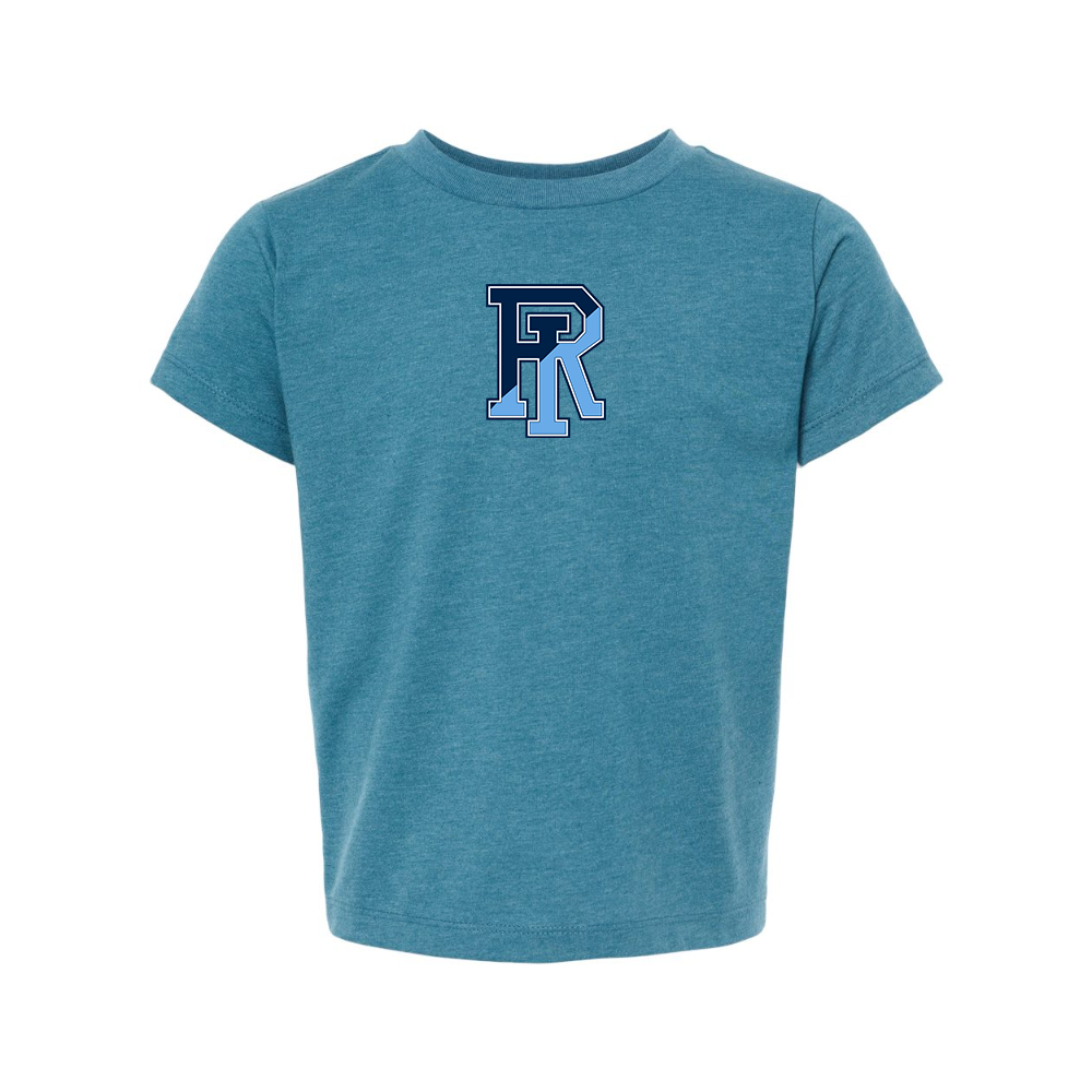 Rhode Island Rams Logo BELLA  CANVAS Toddler Jersey Tee