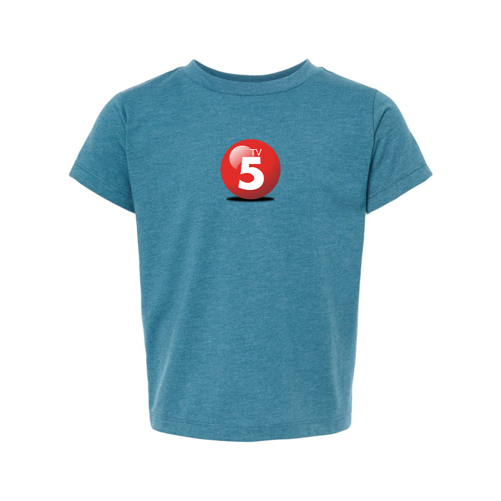 ABC TV5 Logo BELLA  CANVAS Toddler Jersey Tee