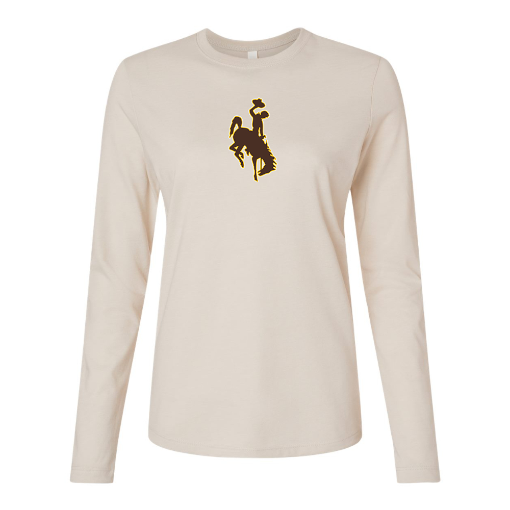 BELLA CANVAS Women’s Wyoming Cowboys Jersey Long Sleeve Tee