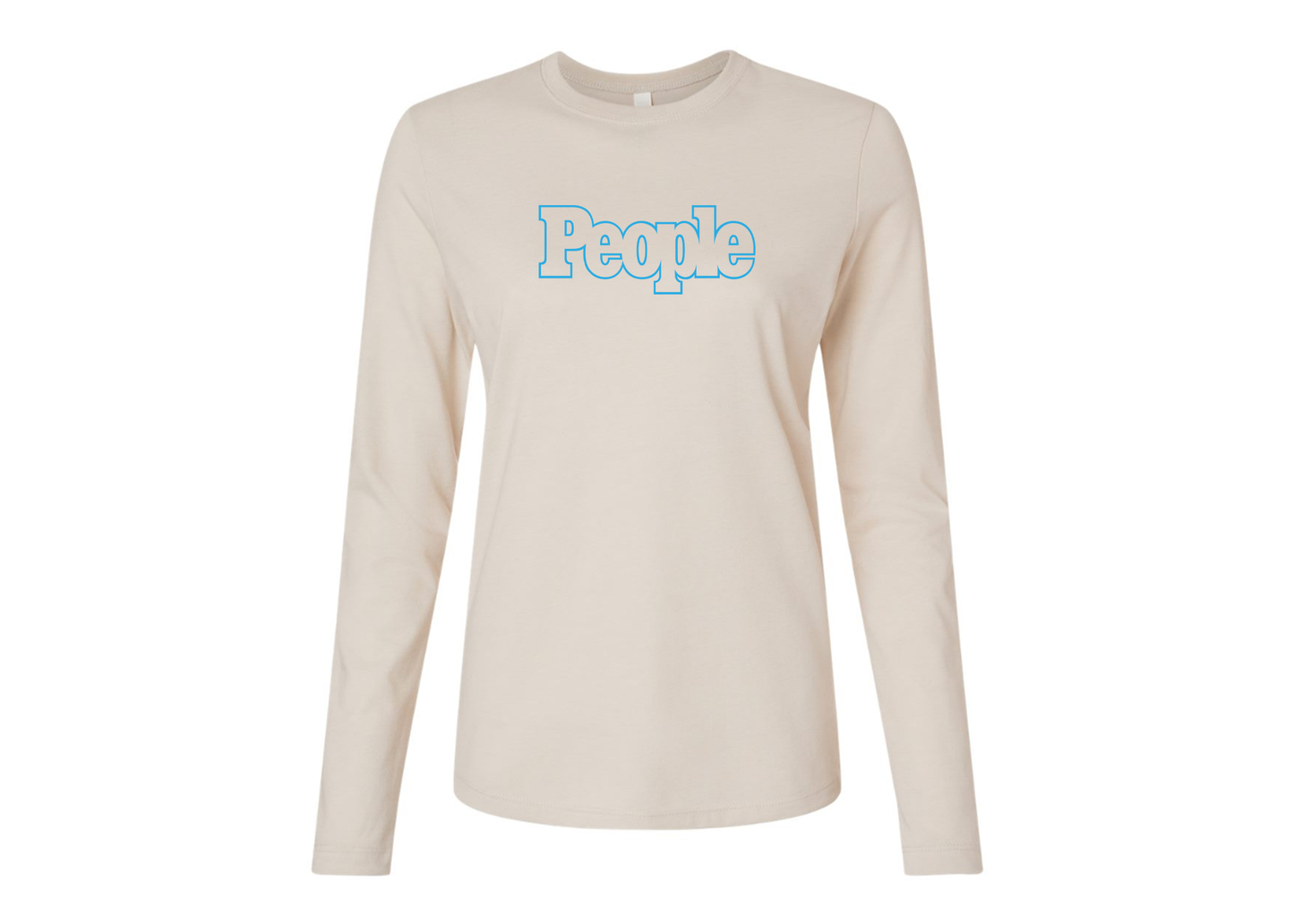 BELLA CANVAS Women’s People Magazine Logo Jersey Long Sleeve Tee