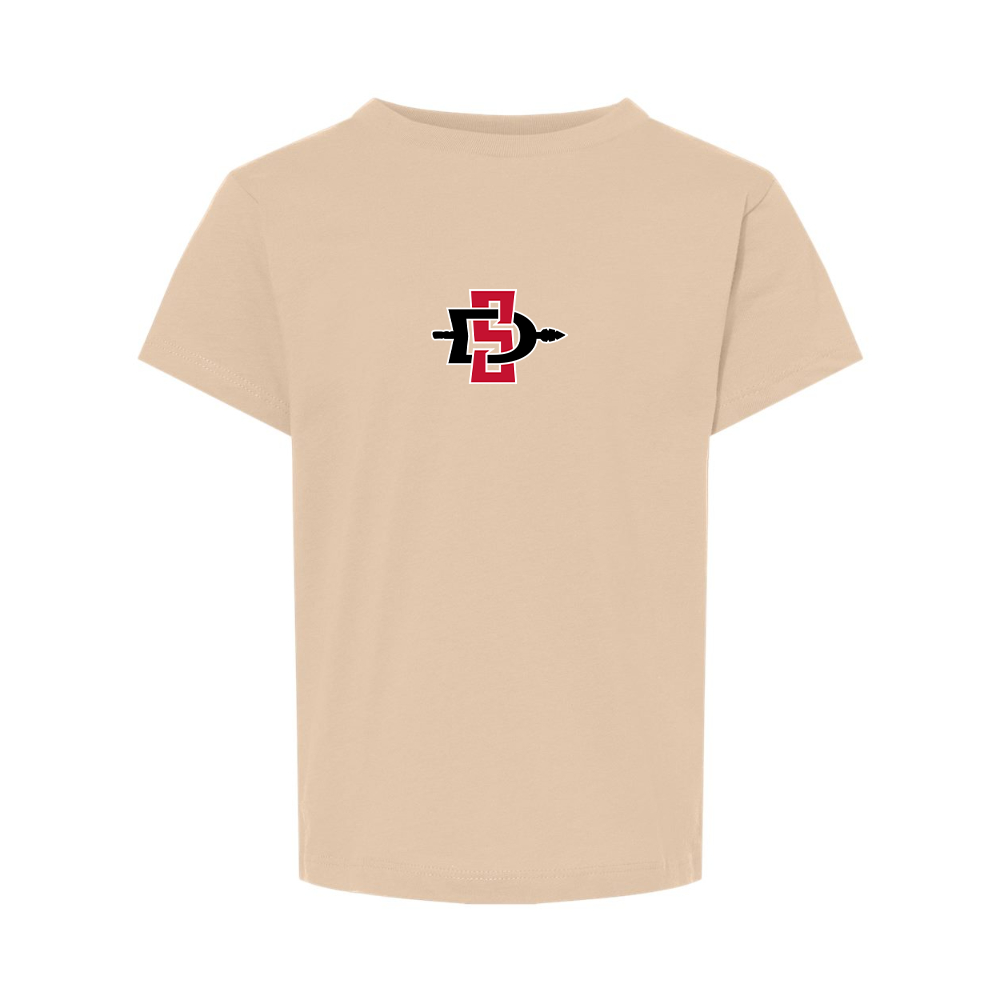 San Diego State Aztecs Logo BELLA  CANVAS Toddler Jersey Tee