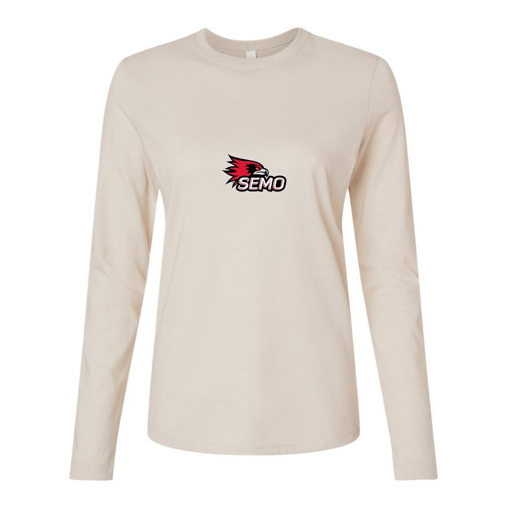 BELLA CANVAS Women’s SEMO Redhawks Logo Jersey Long Sleeve Tee