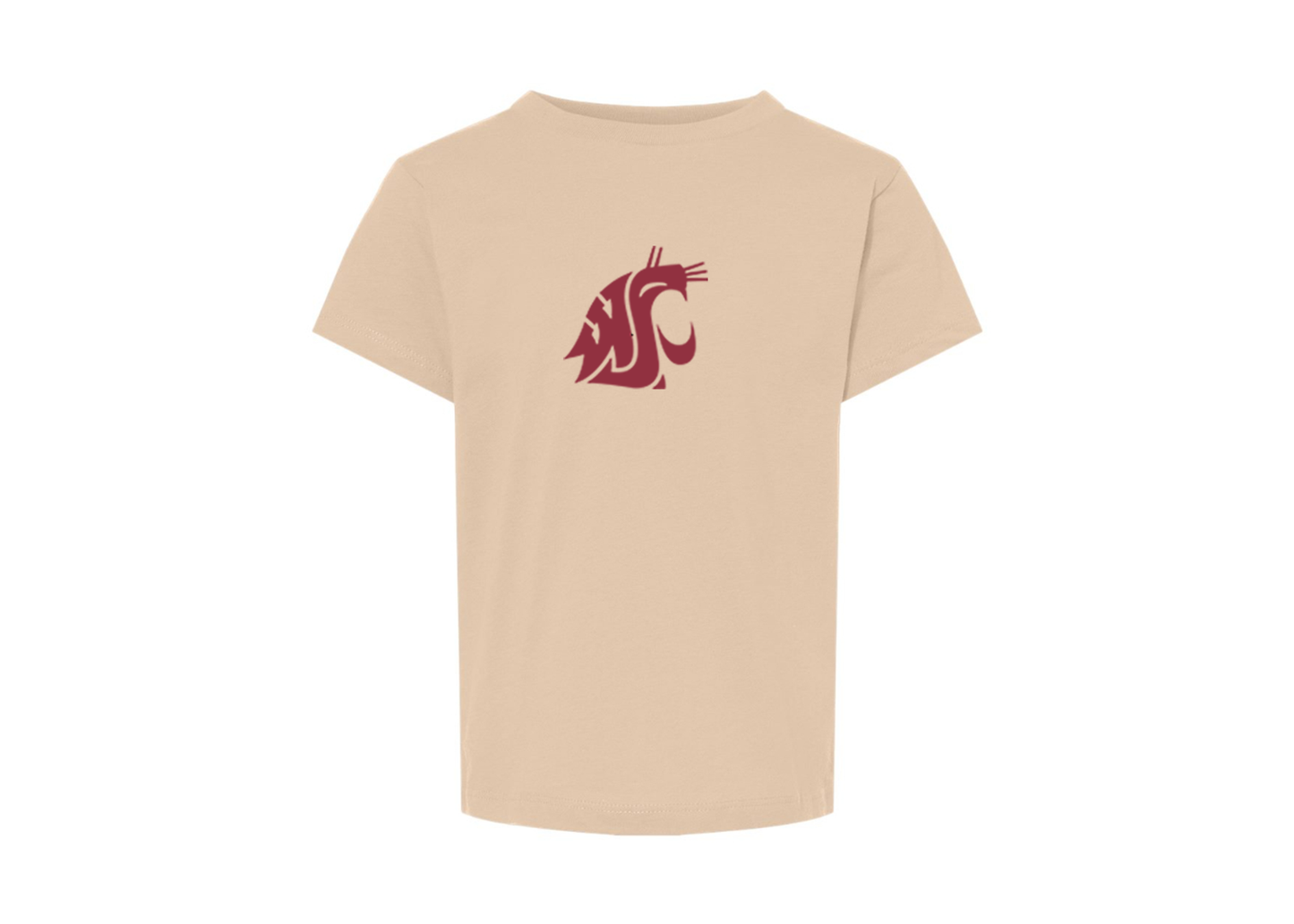 Washington State Cougars BELLA  CANVAS Toddler Jersey Tee