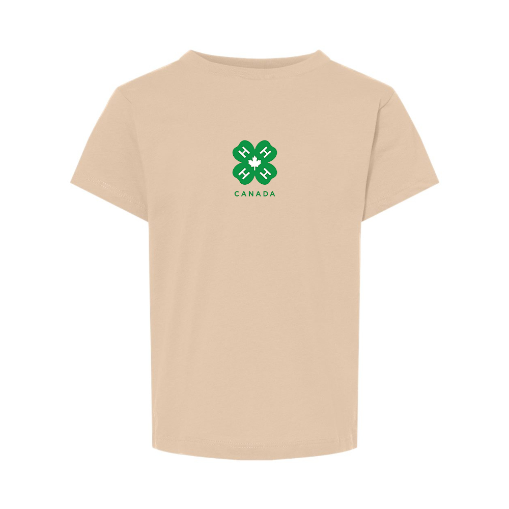 4H Canada Logo BELLA  CANVAS Toddler Jersey Tee