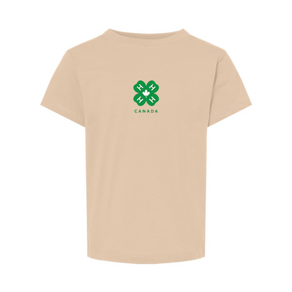 4H Canada Logo BELLA  CANVAS Toddler Jersey Tee