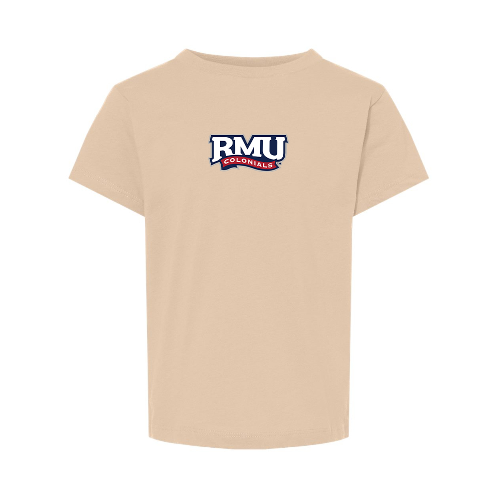 Robert Morris Colonials Logo BELLA  CANVAS Toddler Jersey Tee