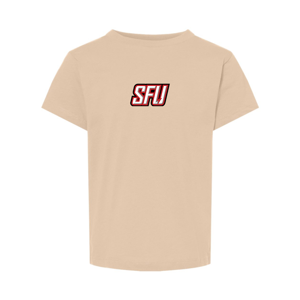 Saint Francis Red Flash Logo BELLA  CANVAS Toddler Jersey Tee