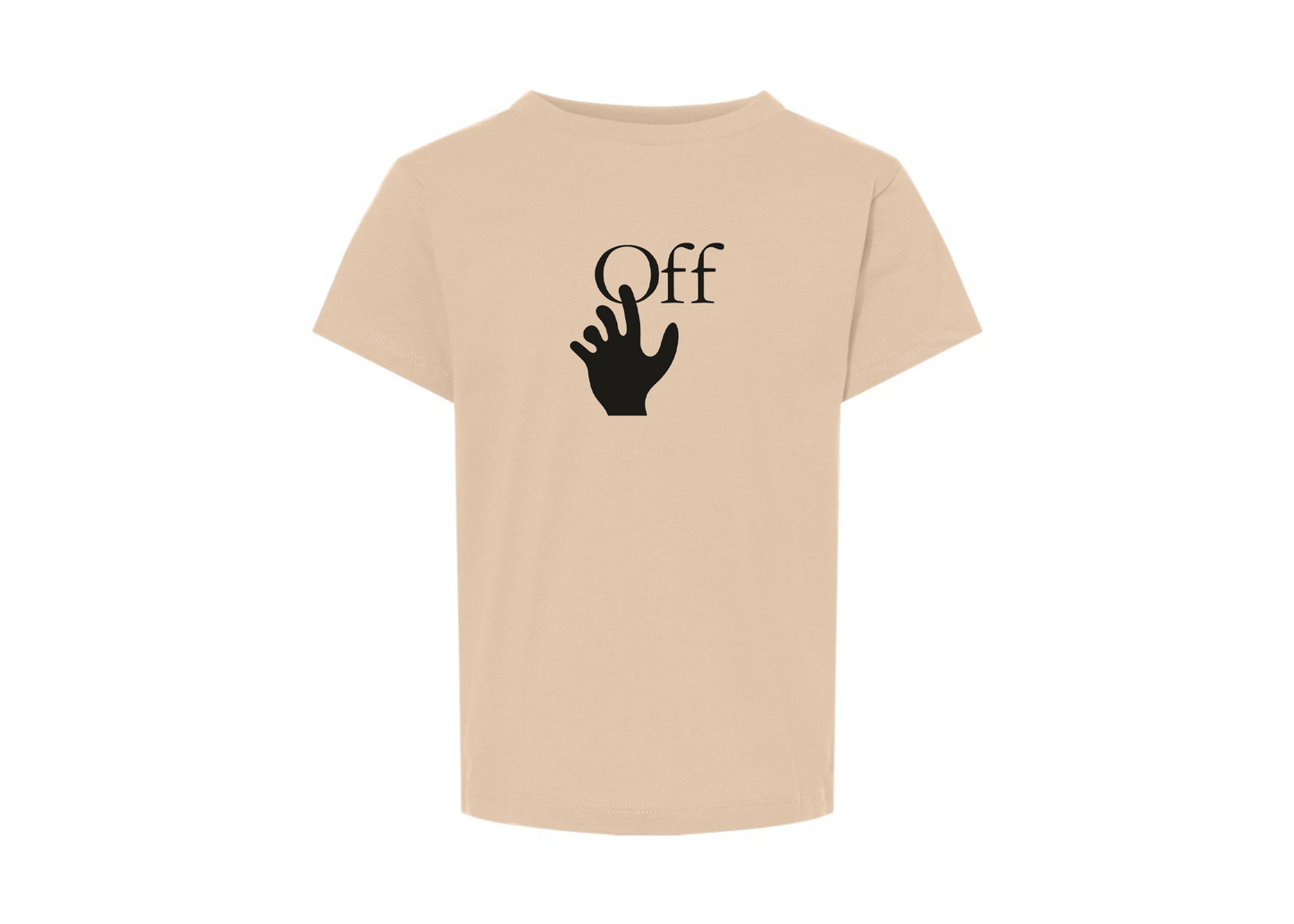 Off-White Hand BELLA  CANVAS Toddler Jersey Tee