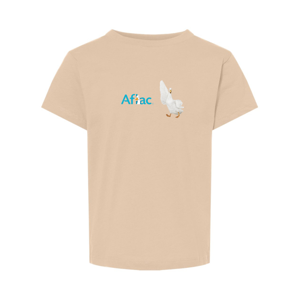 Aflac Logo and Duck BELLA  CANVAS Toddler Jersey Tee