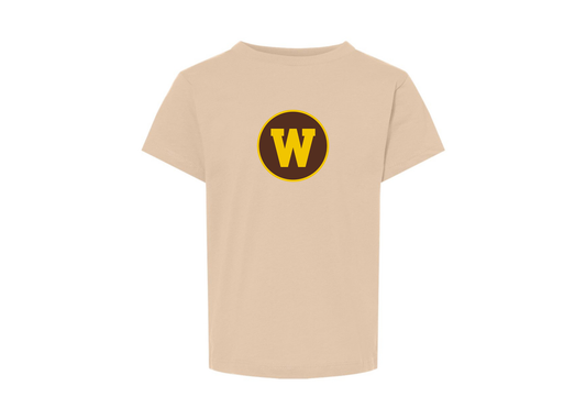Western Michigan Broncos BELLA  CANVAS Toddler Jersey Tee