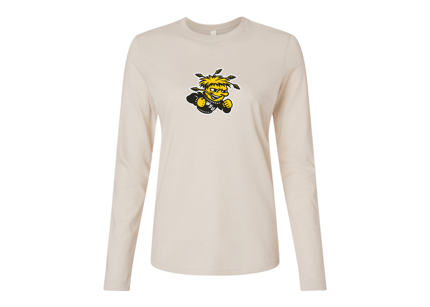 BELLA CANVAS Women’s Wichita State Shockers Jersey Long Sleeve Tee