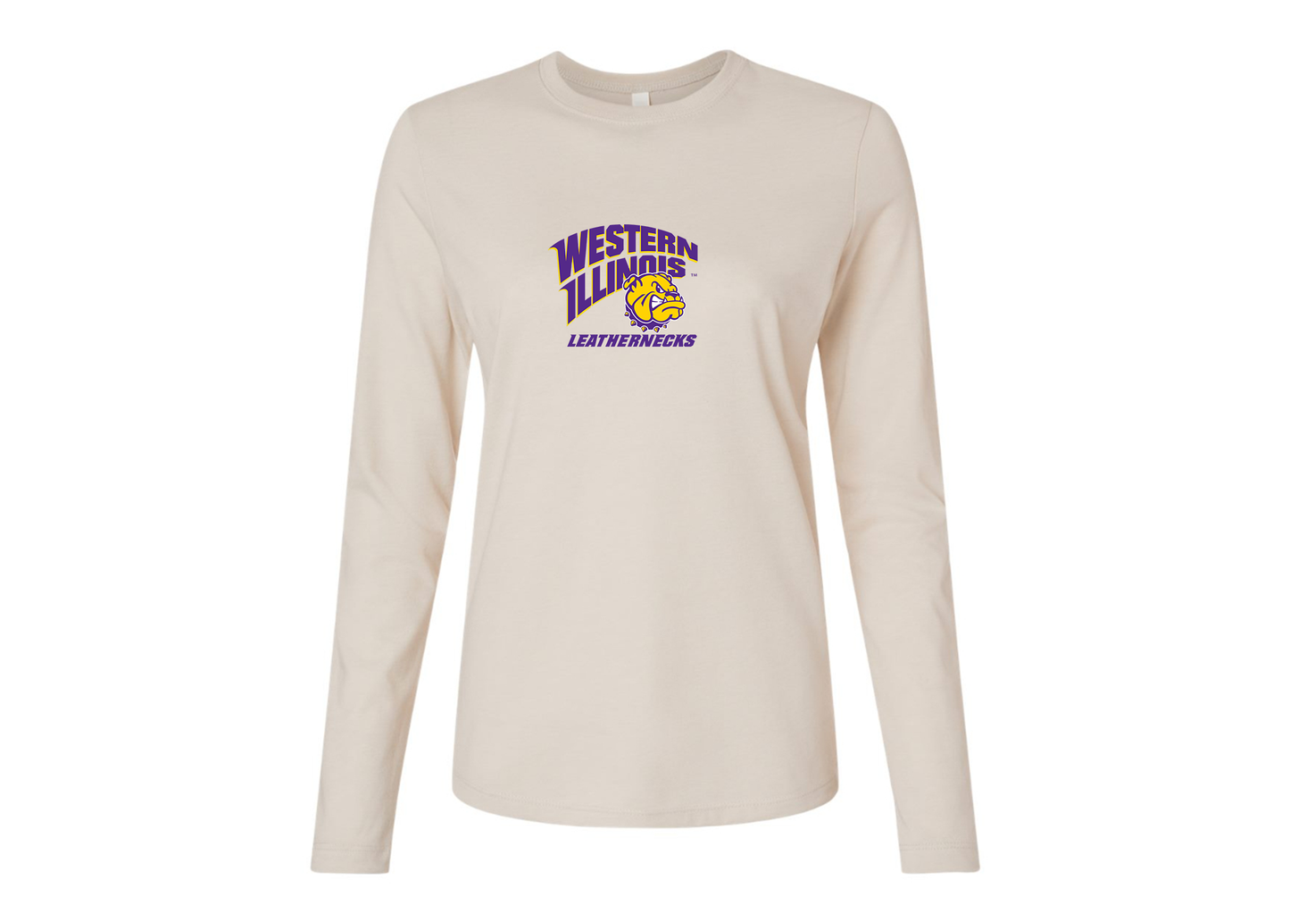 BELLA CANVAS Women’s Western Illinois Leathernecks Jersey Long Sleeve Tee