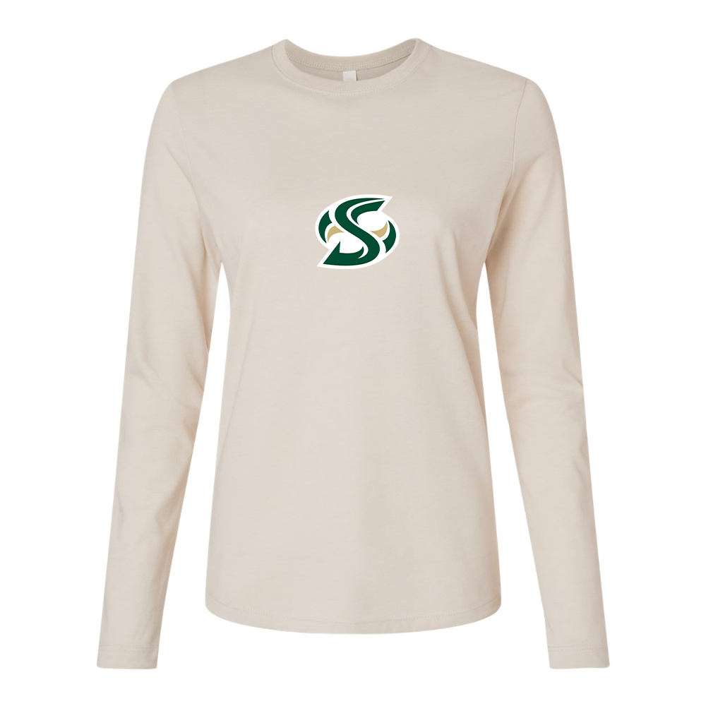 BELLA CANVAS Women’s Sacramento State Hornets Logo  Jersey Long Sleeve Tee