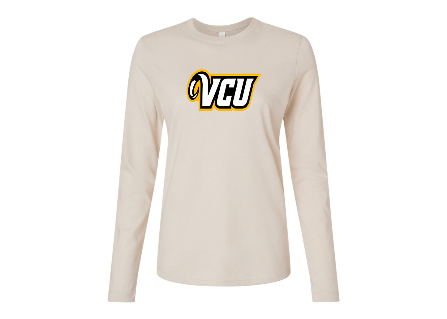 BELLA CANVAS Women’s Virginia Commonwealth Rams Jersey Long Sleeve Tee
