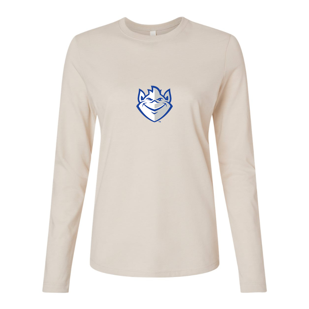 BELLA CANVAS Women’s Saint Louis Billikens Logo Jersey Long Sleeve Tee