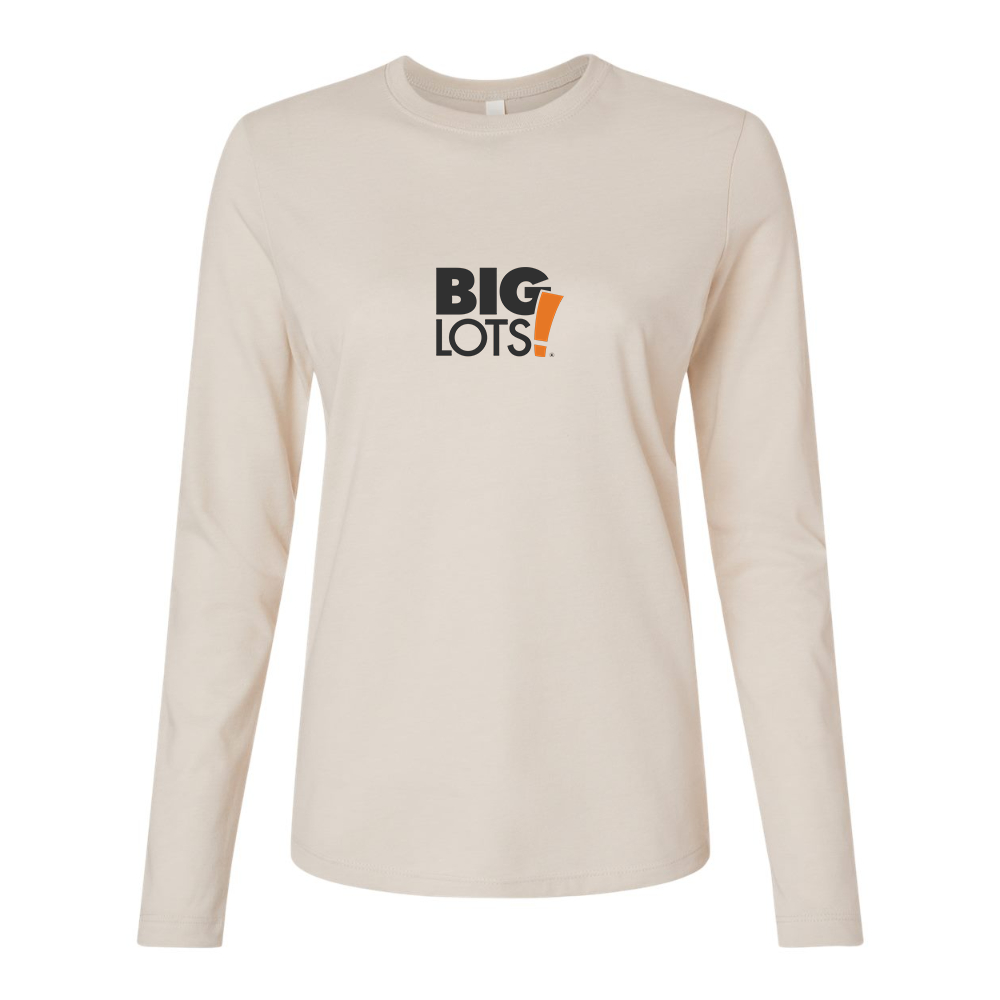 BELLA CANVAS Women’s Big Lots Logo Jersey Long Sleeve Tee