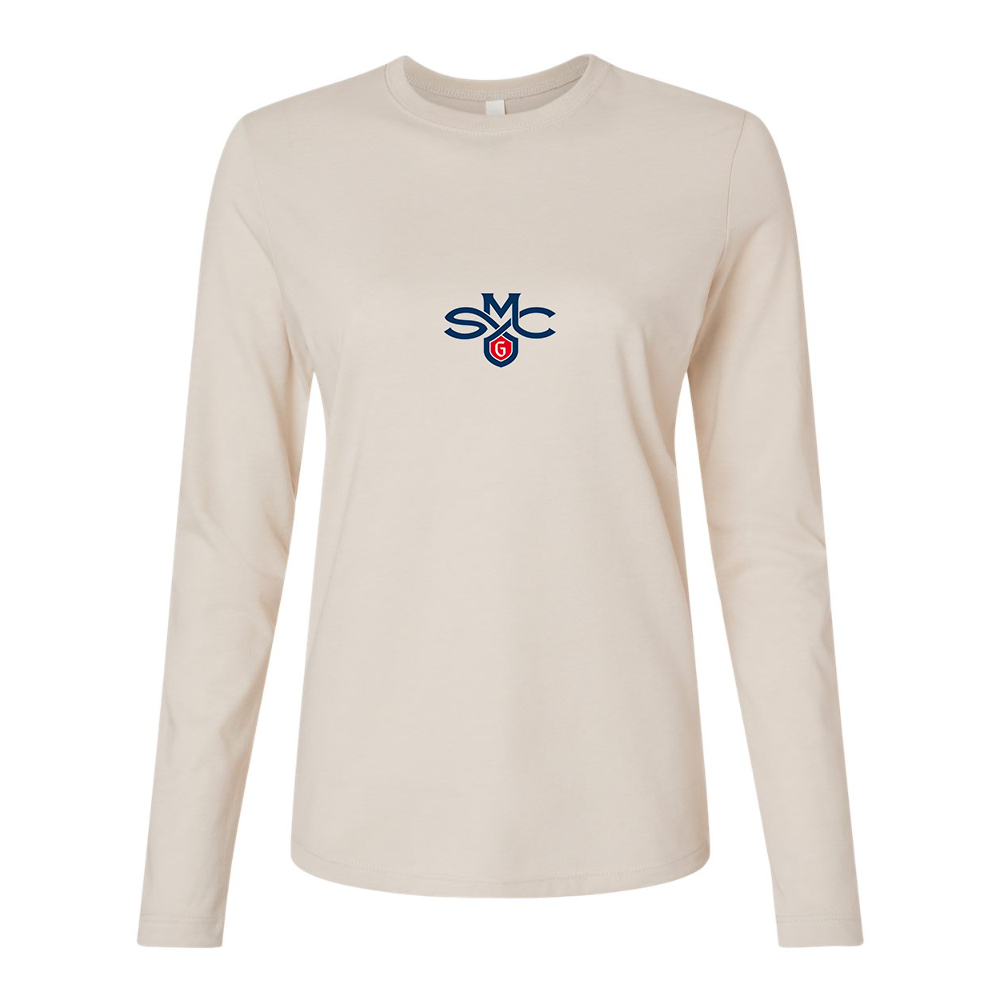 BELLA CANVAS Women’s Saint Marys Gaels Logo Jersey Long Sleeve Tee