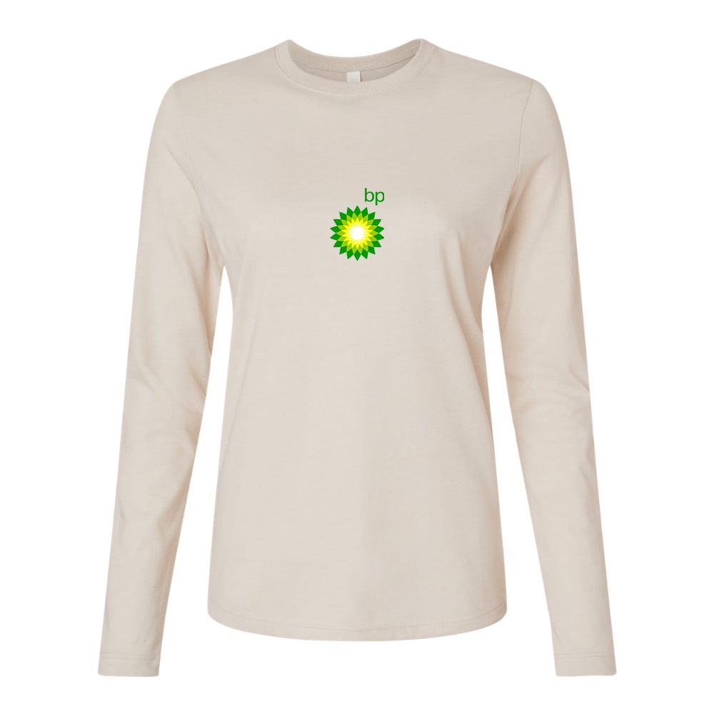BELLA CANVAS Women’s BP Oil Logo Jersey Long Sleeve Tee
