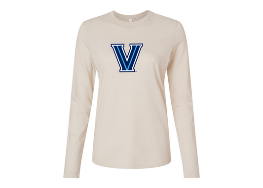 BELLA CANVAS Women’s Villanova Wildcats Jersey Long Sleeve Tee