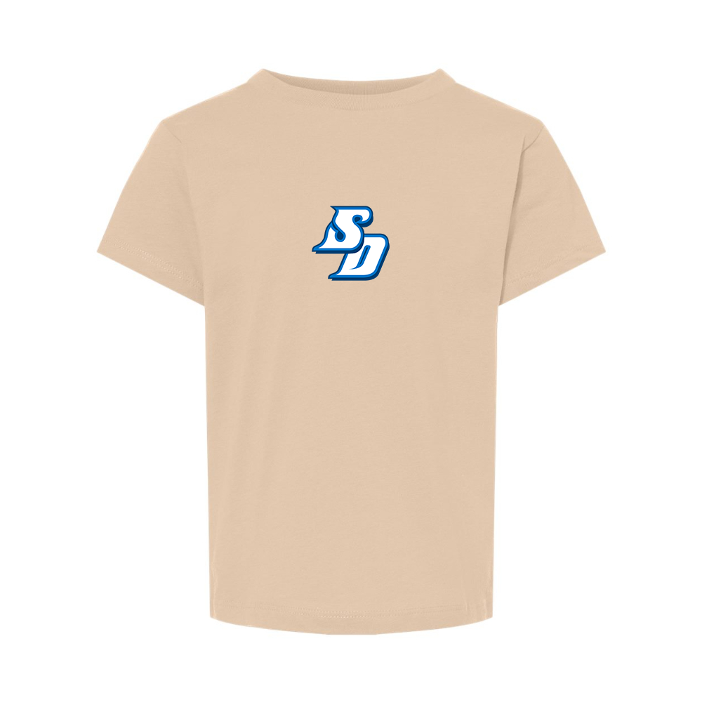 San Diego Toreros Logo BELLA  CANVAS Toddler Jersey Tee