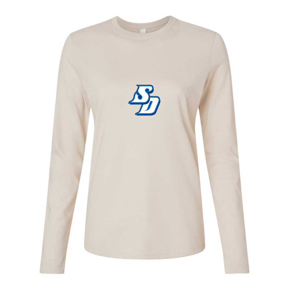 BELLA CANVAS Women’s San Diego Toreros Logo Jersey Long Sleeve Tee