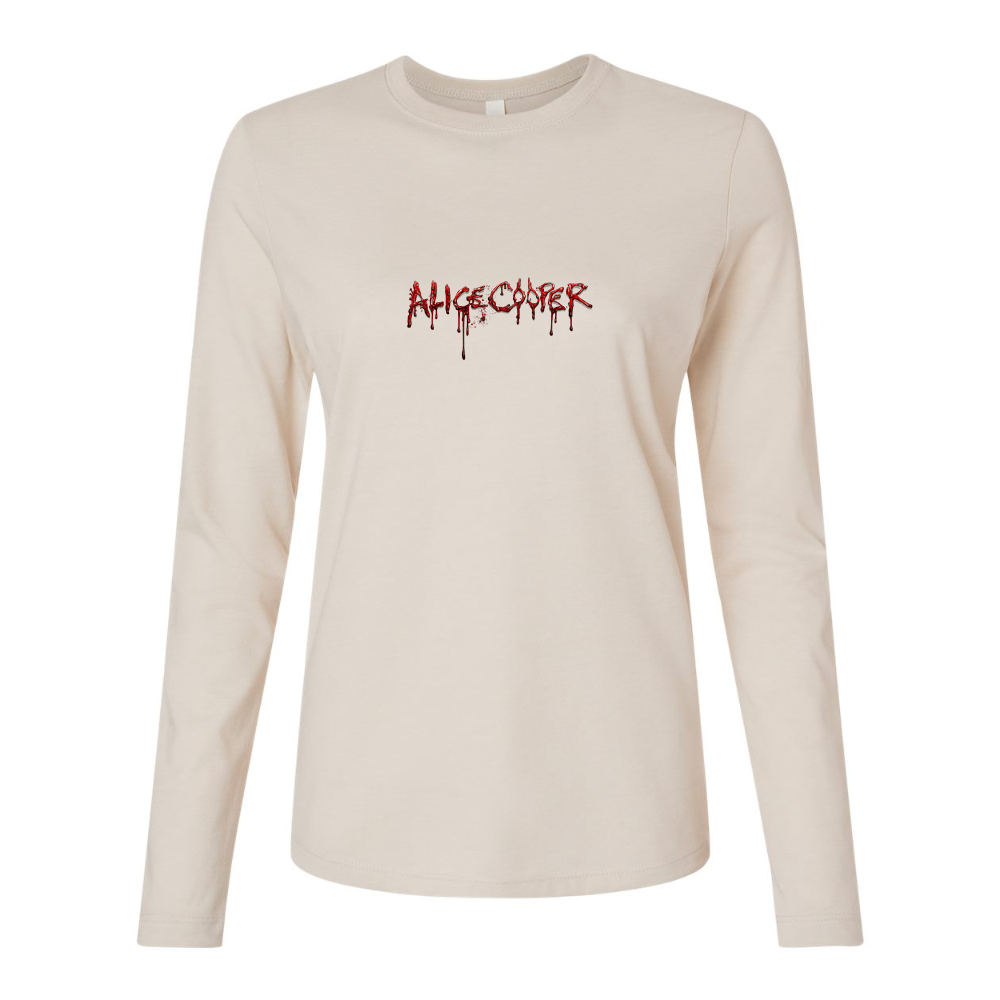 BELLA CANVAS Women’s Alice Cooper Logo Jersey Long Sleeve Tee