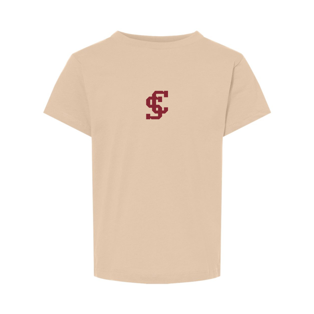 Santa Clara Broncos Logo BELLA  CANVAS Toddler Jersey Tee