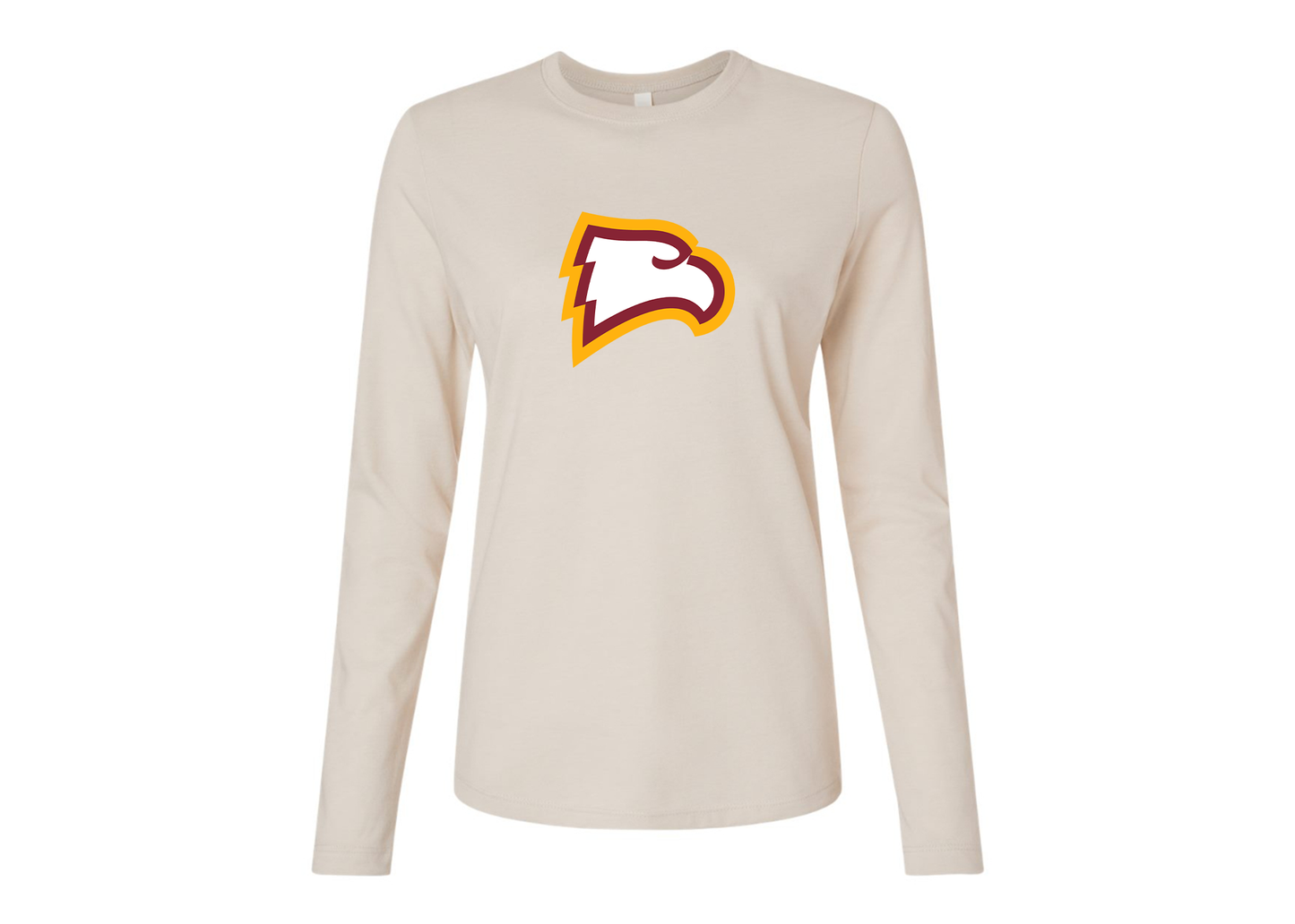 BELLA CANVAS Women’s Winthrop Eagles Jersey Long Sleeve Tee