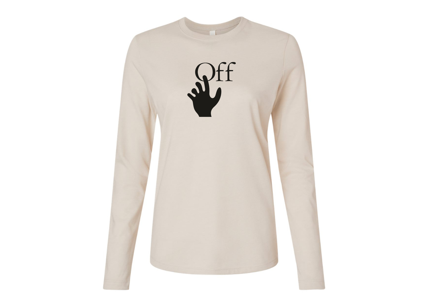 BELLA CANVAS Women’s Off-White Hand Jersey Long Sleeve Tee