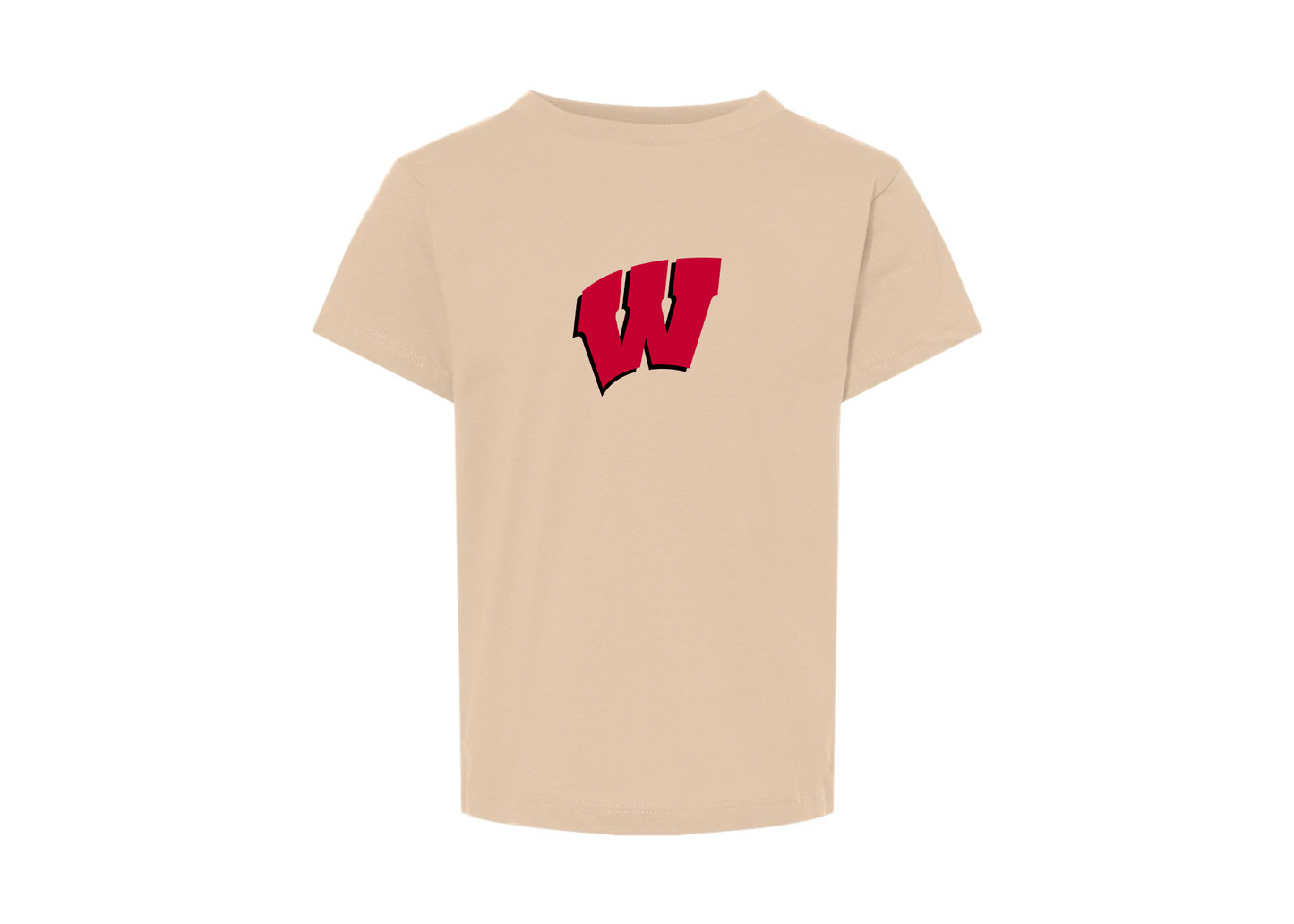 Wisconsin Badgers BELLA  CANVAS Toddler Jersey Tee
