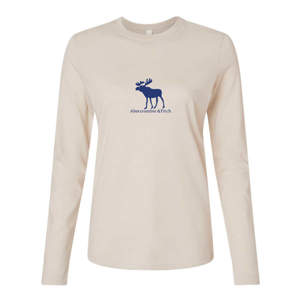 BELLA CANVAS Women’s Abercrombie & Fitch Moose Logo Jersey Long Sleeve Tee