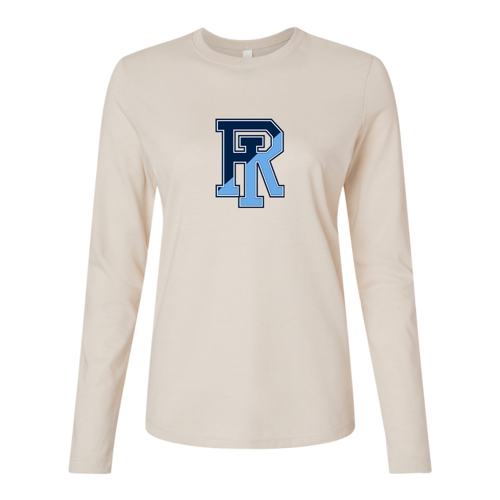 BELLA CANVAS Women’s Rhode Island Rams Logo Jersey Long Sleeve Tee