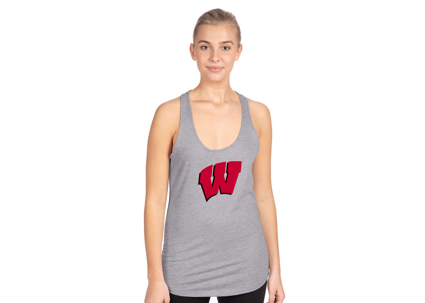 Women's Wisconsin Badgers Next Level Ideal Racerback Tank