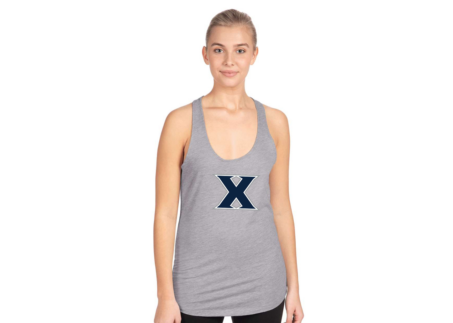 Women's Xavier Musketeers Next Level Ideal Racerback Tank