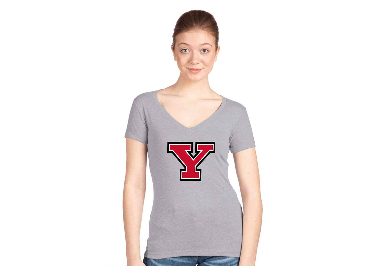 Women's Youngstown State Penguins Next Level V-Neck T-Shirt