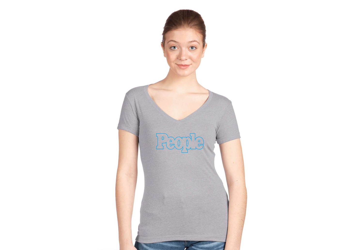 Women's People Magazine Logo  Next Level V-Neck T-Shirt