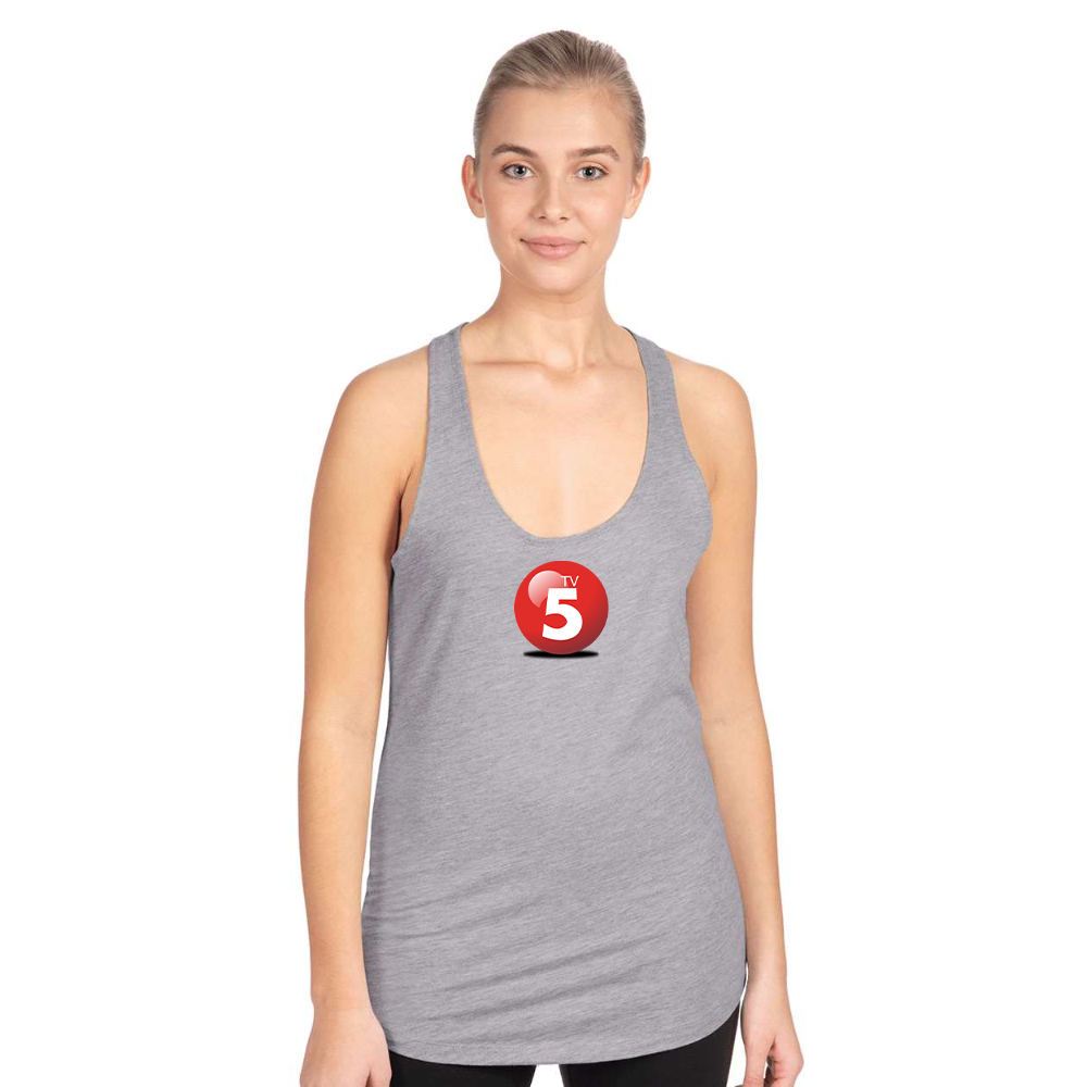 Women's ABC TV5 Logo Next Level Ideal Racerback Tank