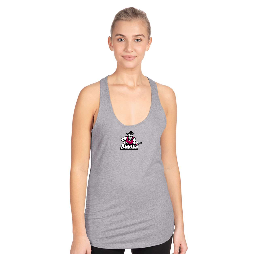 Women's Aggies New Mexico State Logo Next Level Ideal Racerback Tank