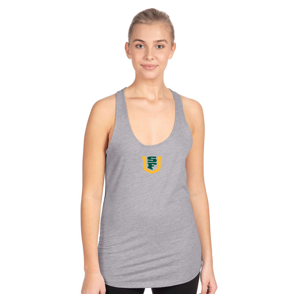 Women's San Francisco Dons Logo Next Level Ideal Racerback Tank