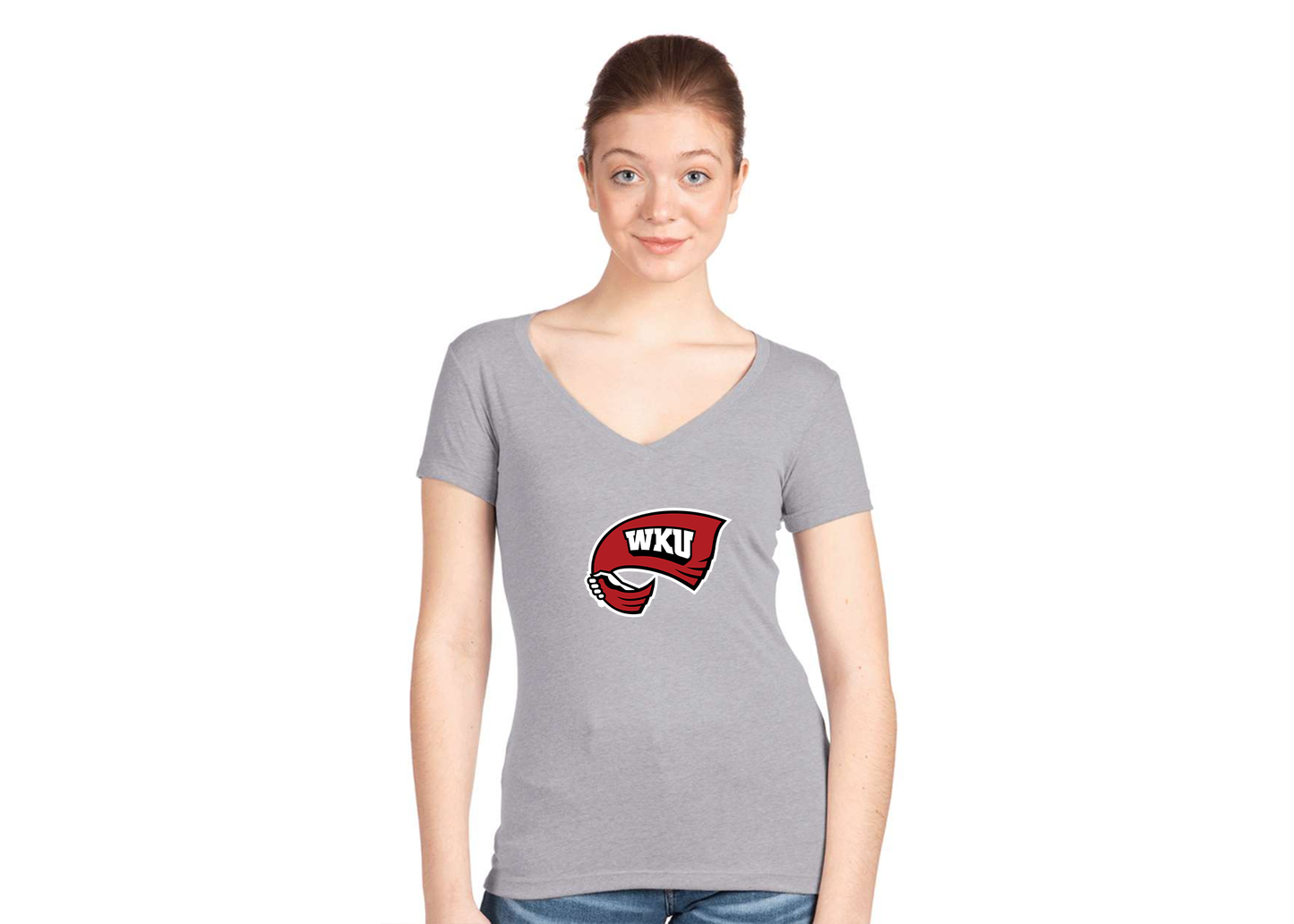 Women's Western Kentucky Hilltoppers Next Level V-Neck T-Shirt