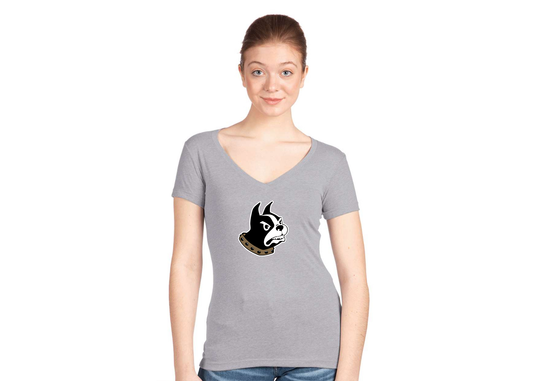 Women's Wofford Terriers Next Level V-Neck T-Shirt
